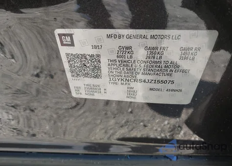 2018 Cadillac Xt5 Luxury from USA, damaged, VIN 1GYKNCRS4JZ155075